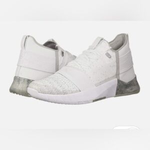 Under Armour C1N TR Lux White and Gray Training Sneakers 10.5